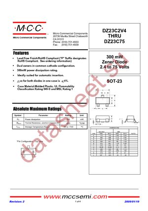DZ23C12-TP datasheet  